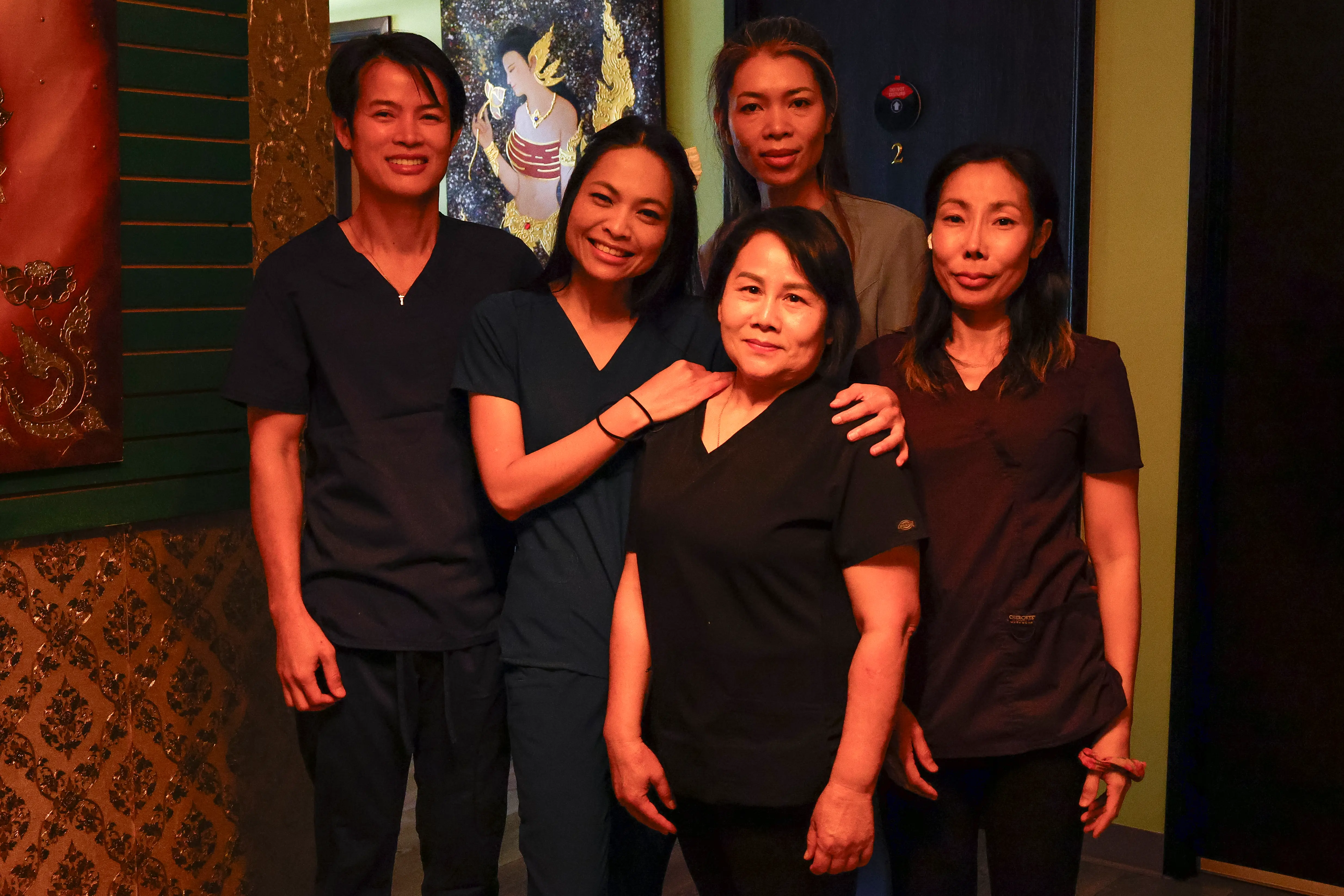 Professional Thai massage therapists team at Thai Herb Massage